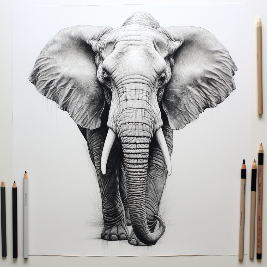 Elephant without trunk, rabbit ears, porcupine body