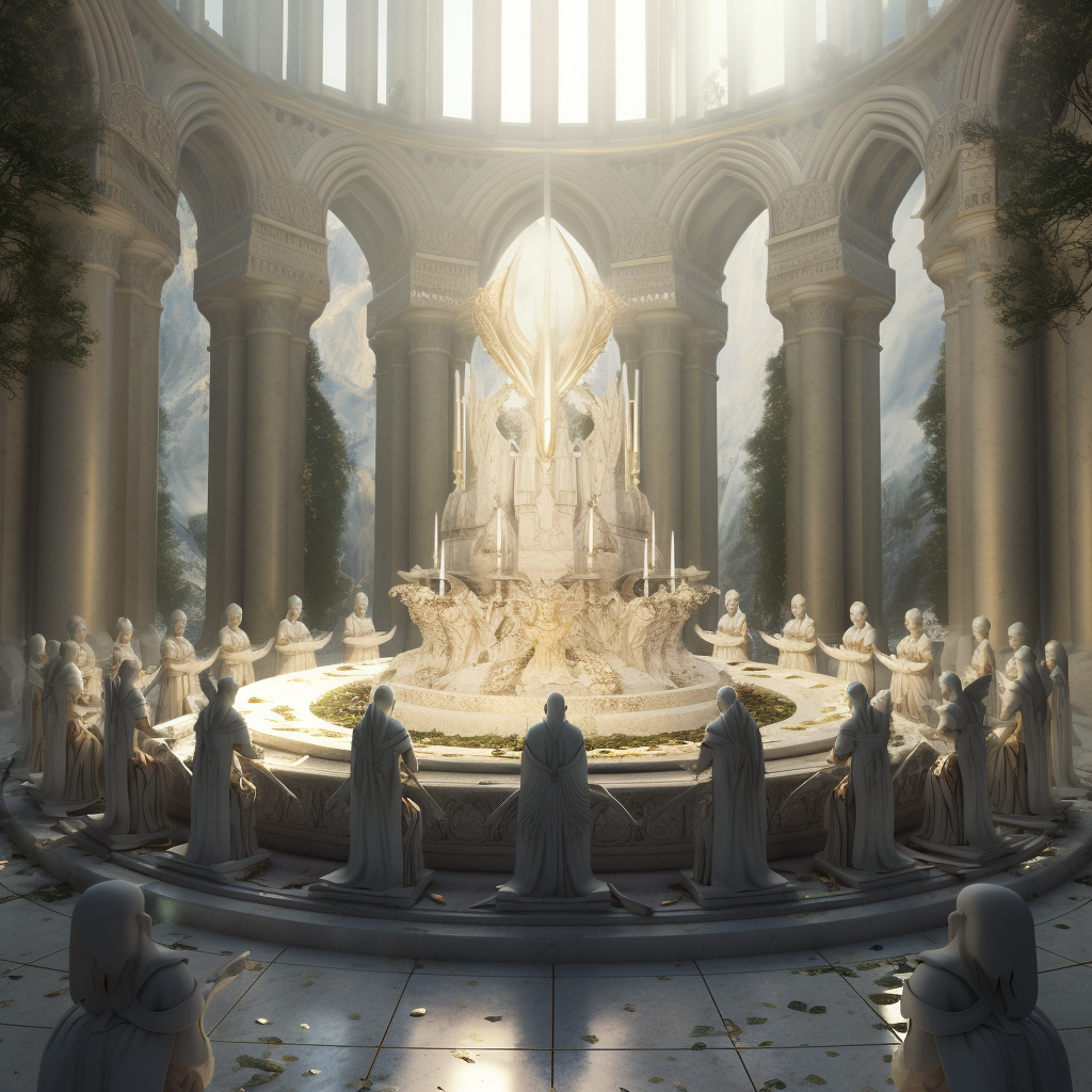 Gathering of Elves in Magical Council