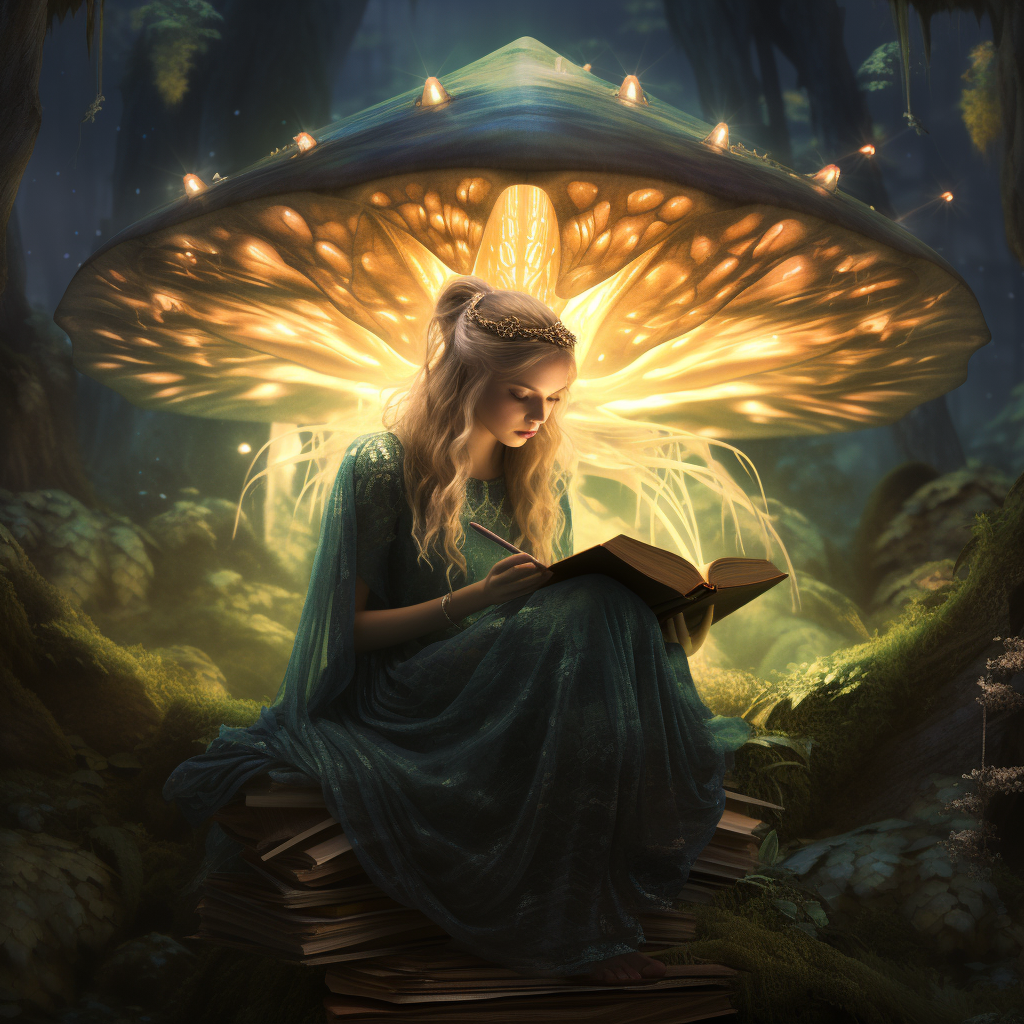 Winged Elf Fairy Reading Book