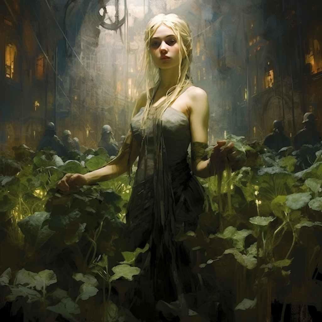 Beautiful Elf Goddess of Life and Harvest