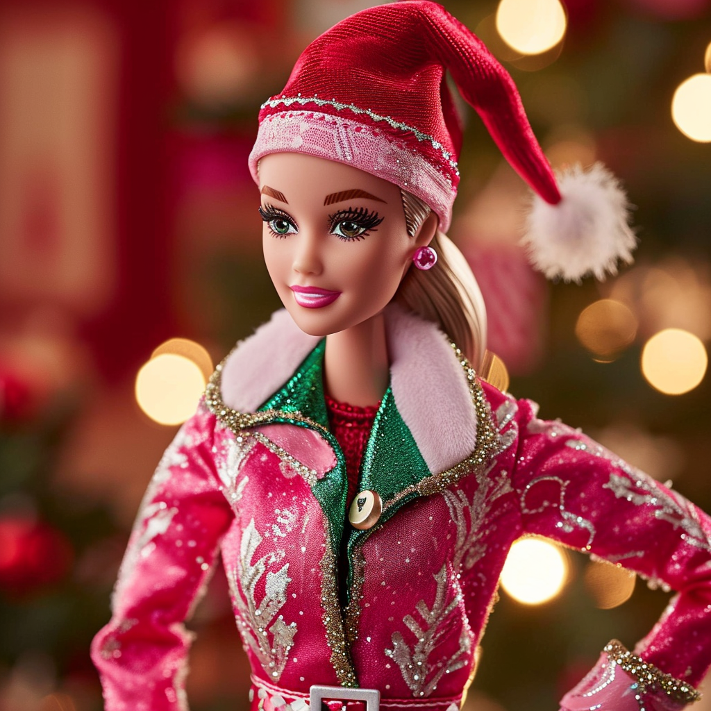 Stylish elf on the shelf Barbie doll