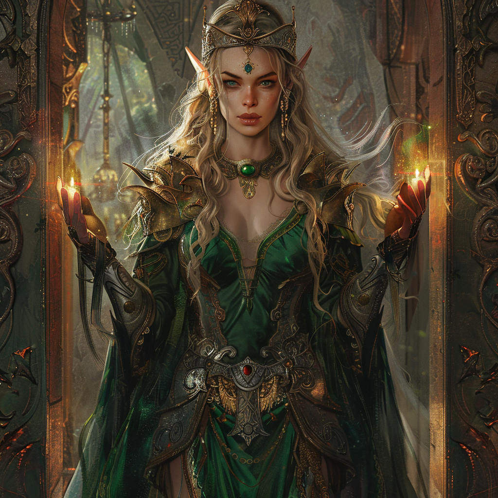 Gorgeous Female Elf Priestess