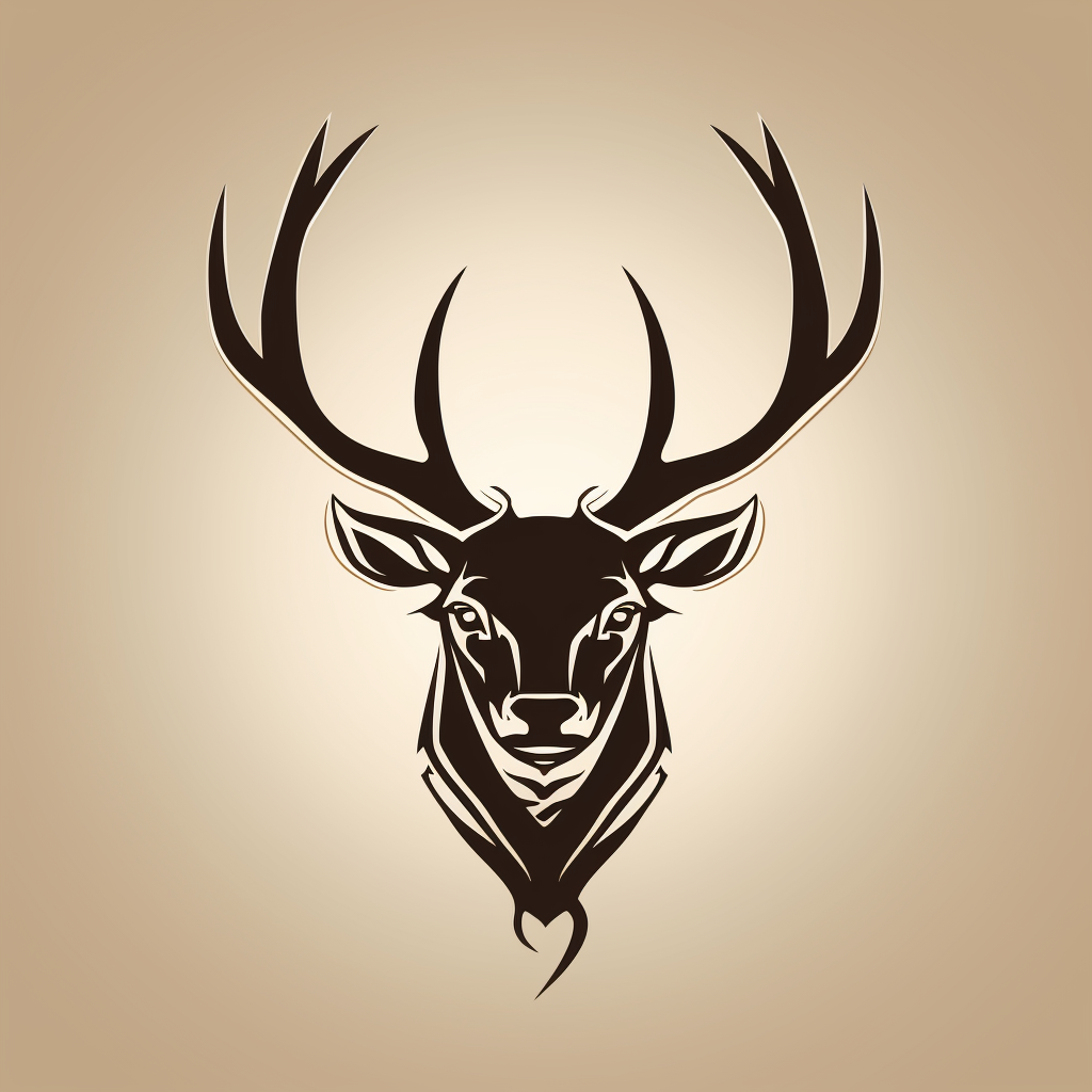 Elk Head Logo Vector Graphic