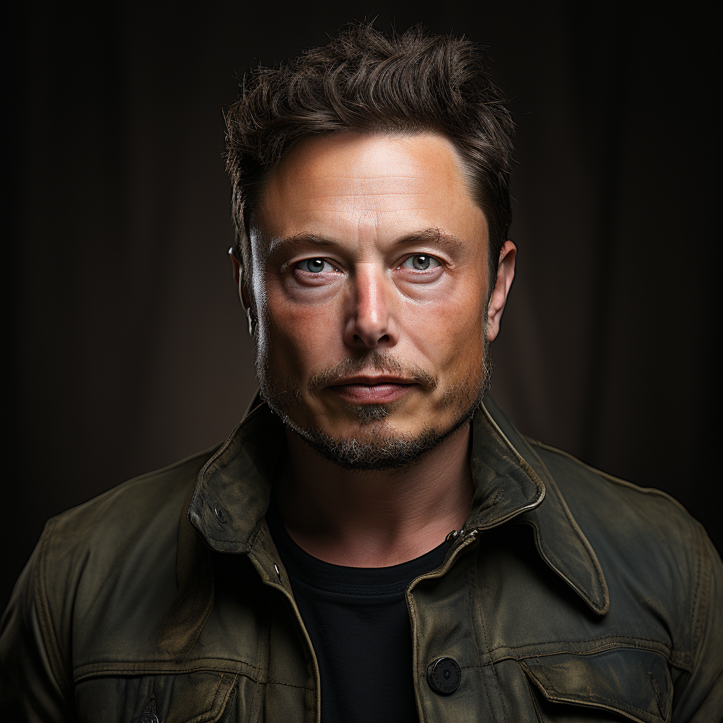 Portrait of Elon Musk by Hasselblad