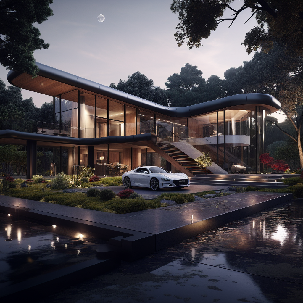 Elon Musk's impressive futuristic family home