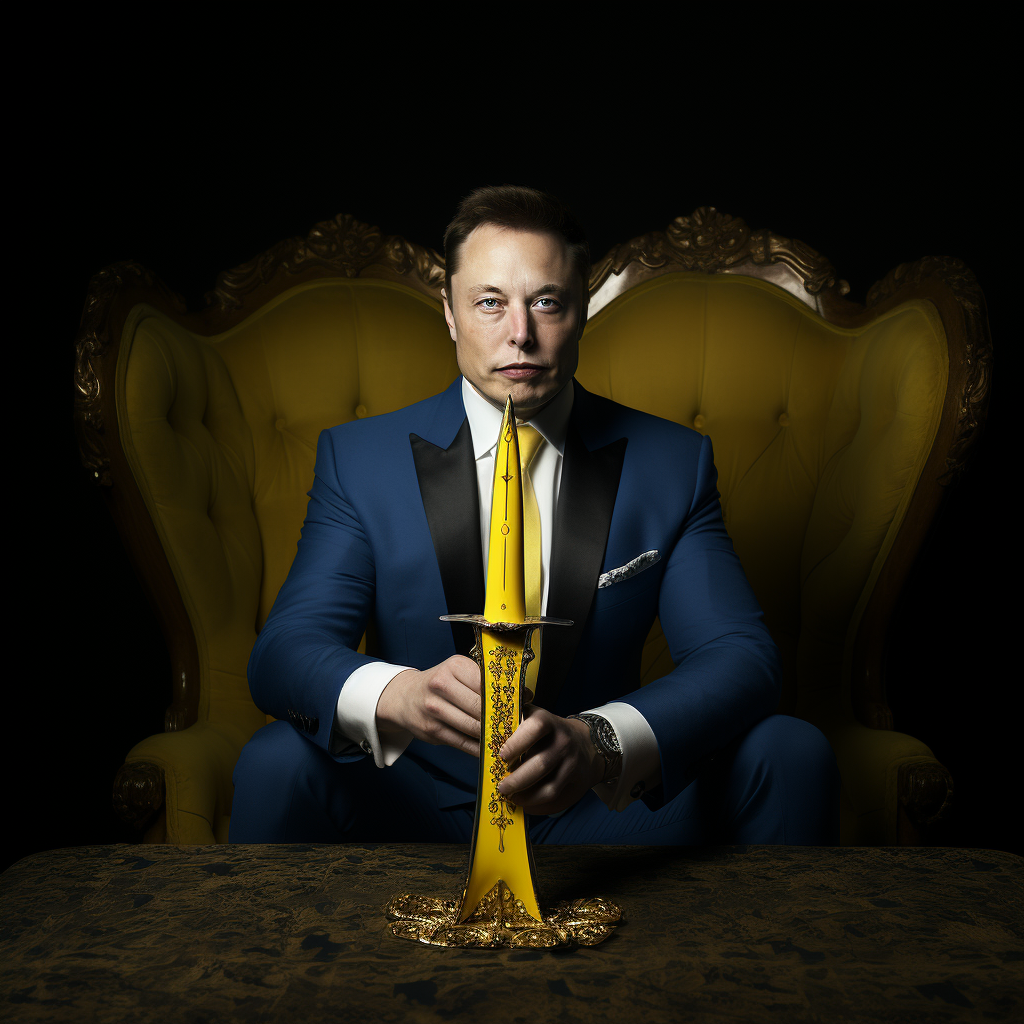 Elon Musk rams dagger into table