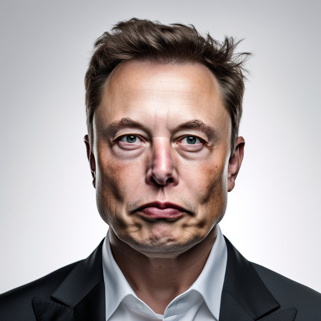 Elon Musk expressing intense anger and frustration