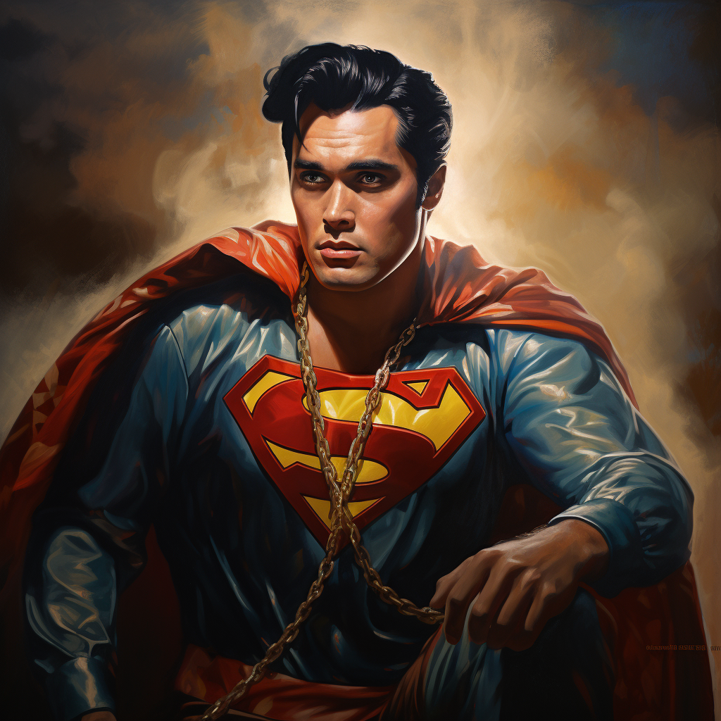 Elvis Presley as the iconic superhero