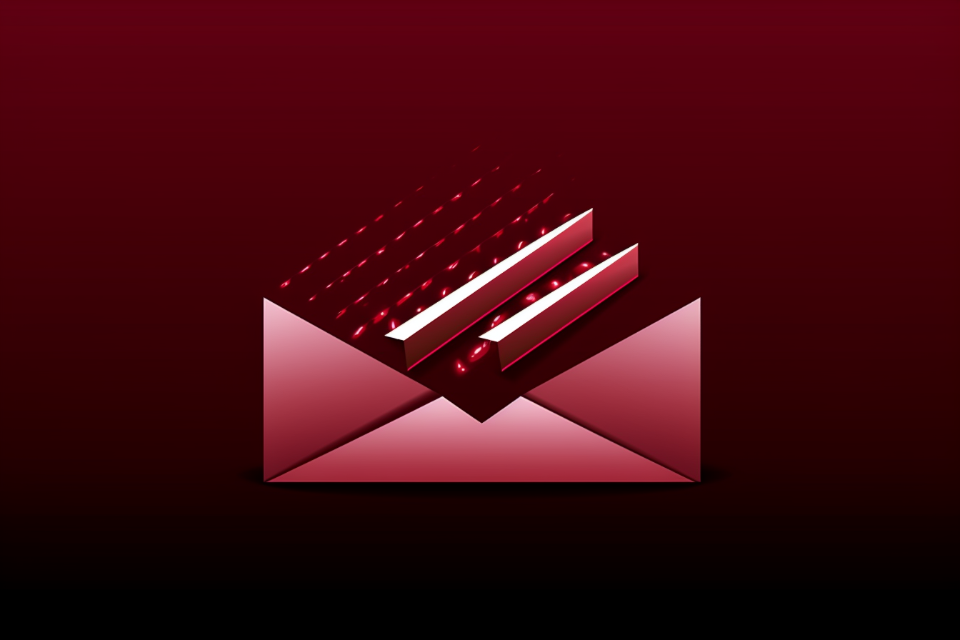 Email marketing success graph icon