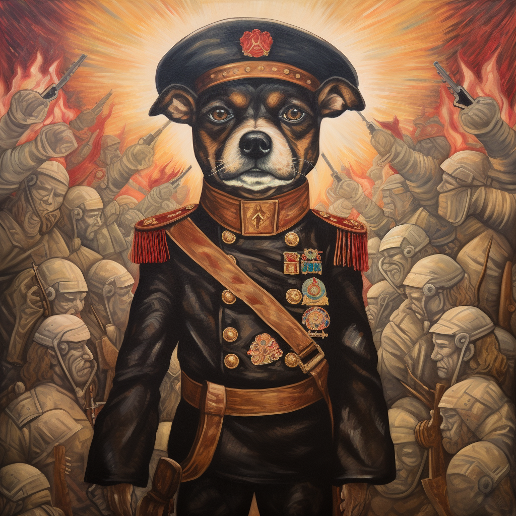 Emiliano Zapata as Dog: Mexican Revolution Tribute