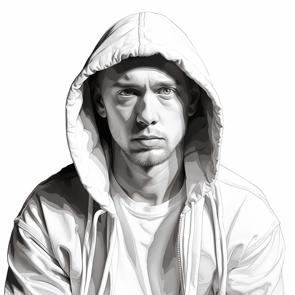 Eminem artwork on white background