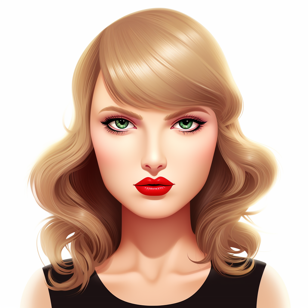 Taylor Swift Cartoon Emoji Singing