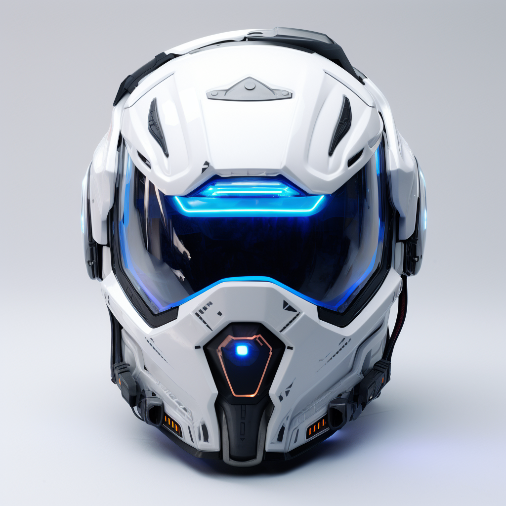 Emotive robot helmet with digital display face