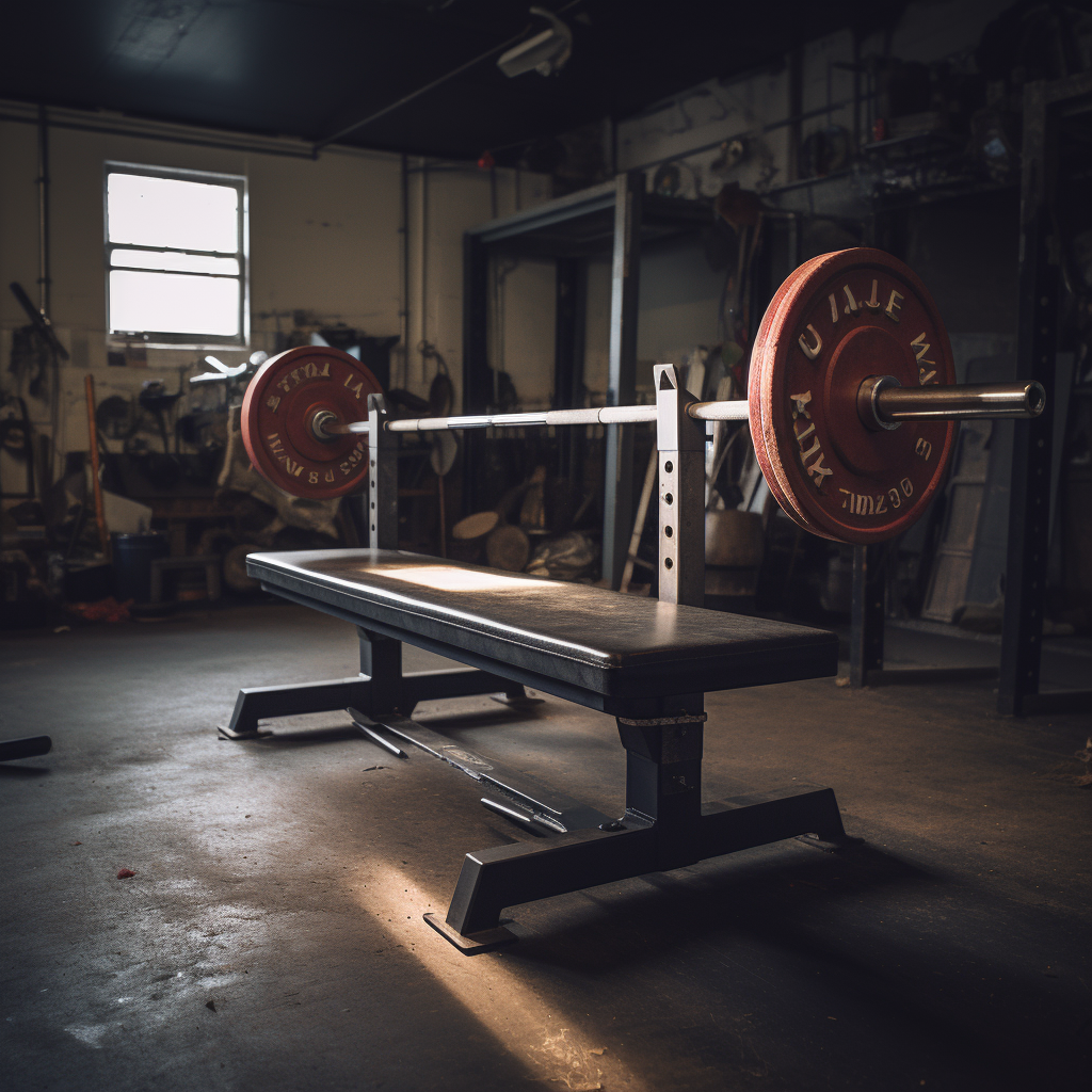 Powerful empty bench press workout