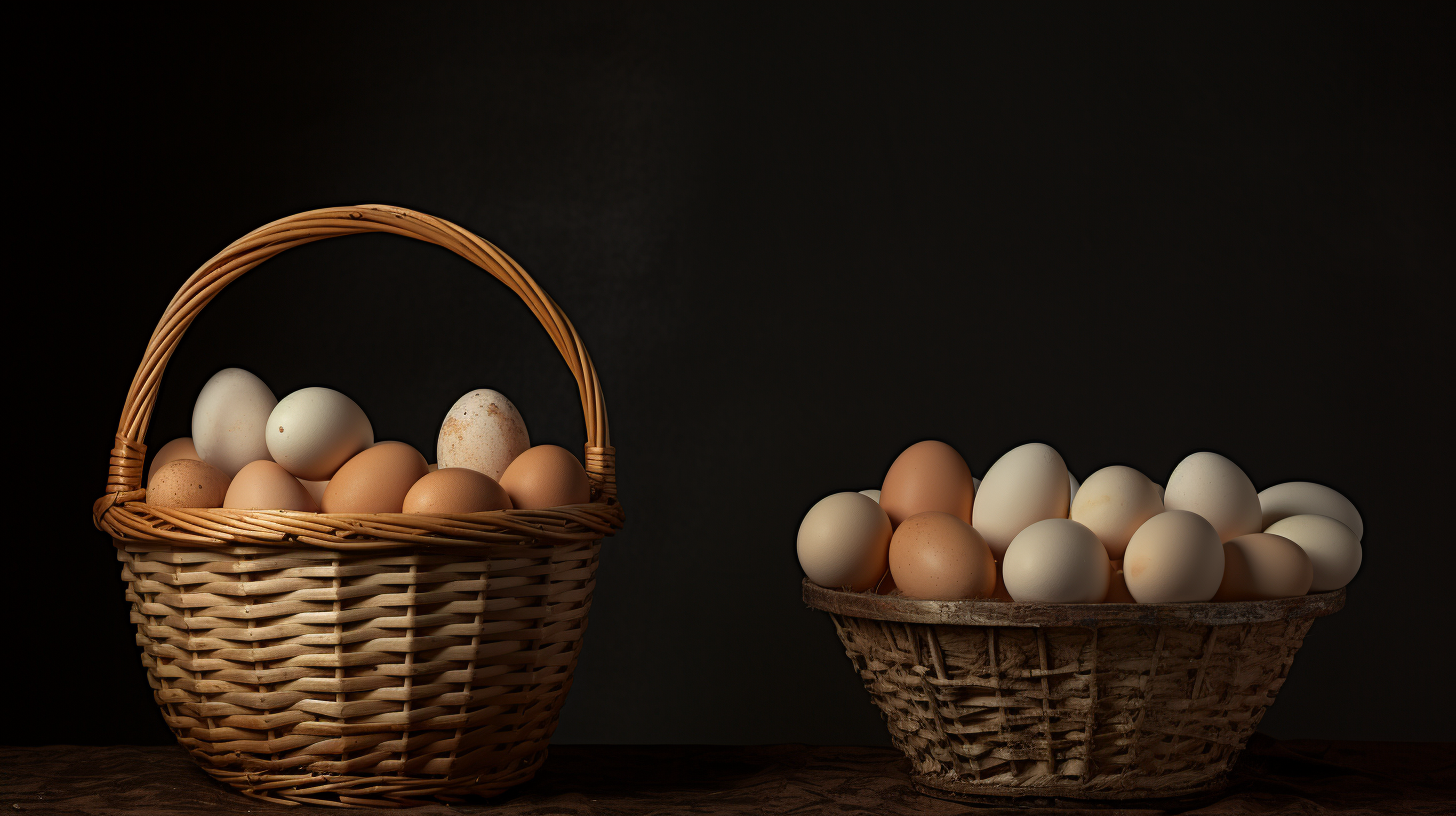 Basket with Eggs: Symbolizing Abundance and Celebration