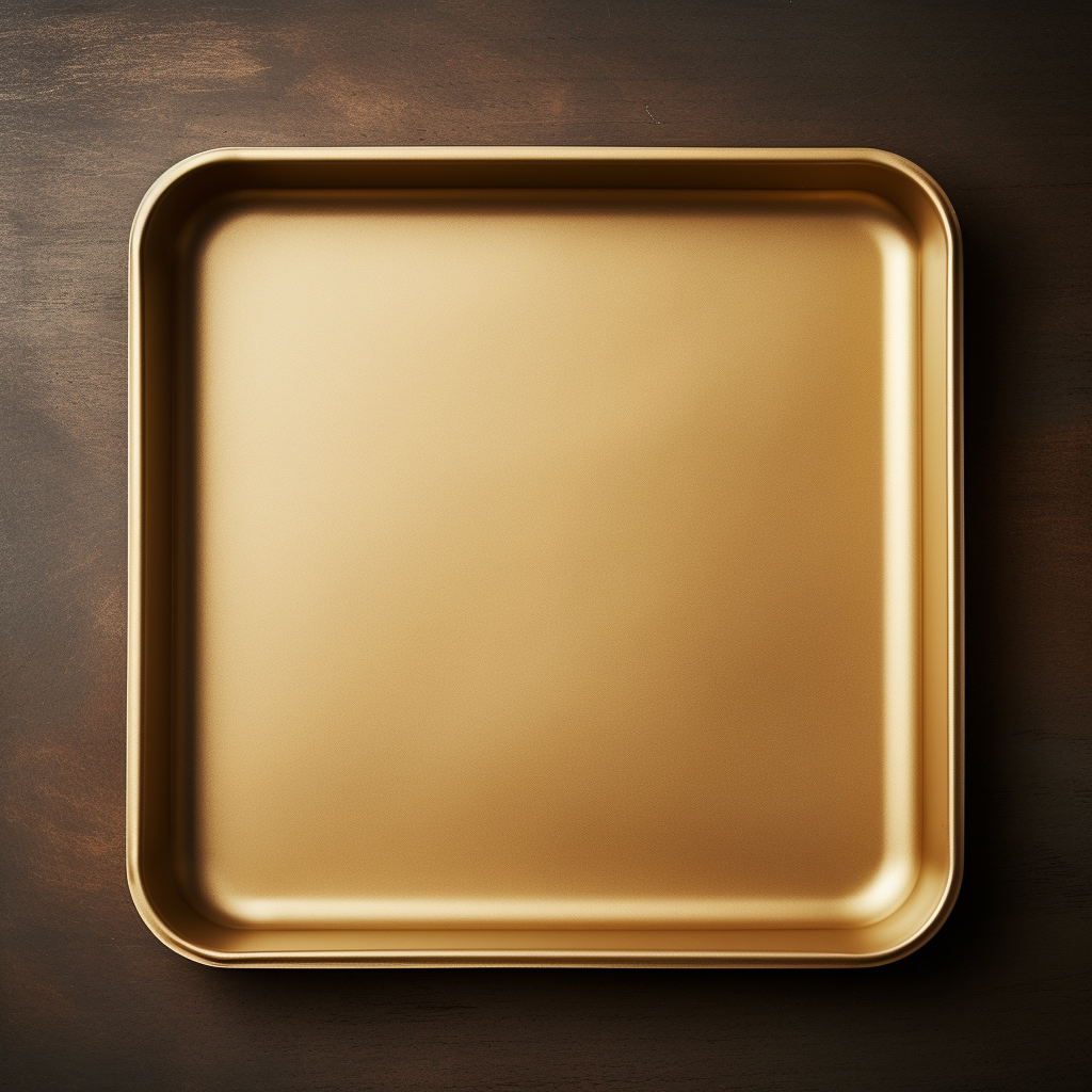 Elegant gold baking tray for all your baking needs