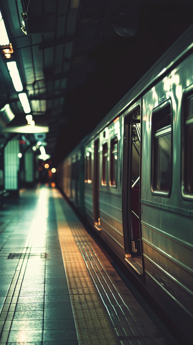 Empty Metro Train at Jakarta Station