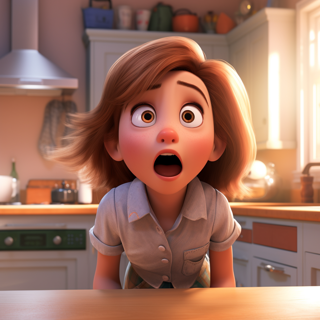 Empty narcissistic ex-wife acting like a toddler in Pixar