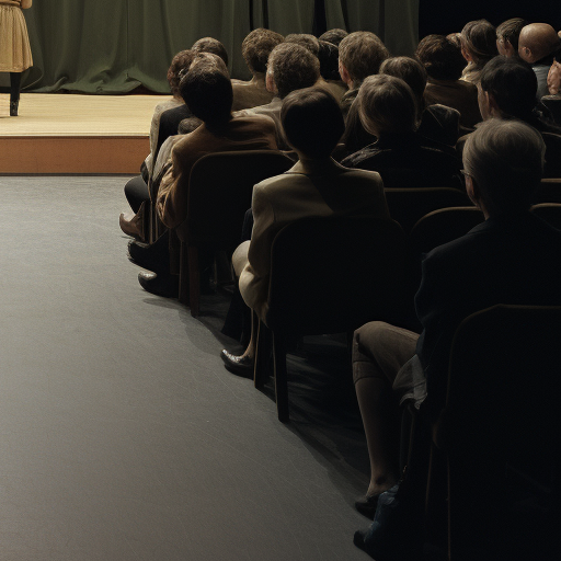 Empty stage viewed from audience perspective