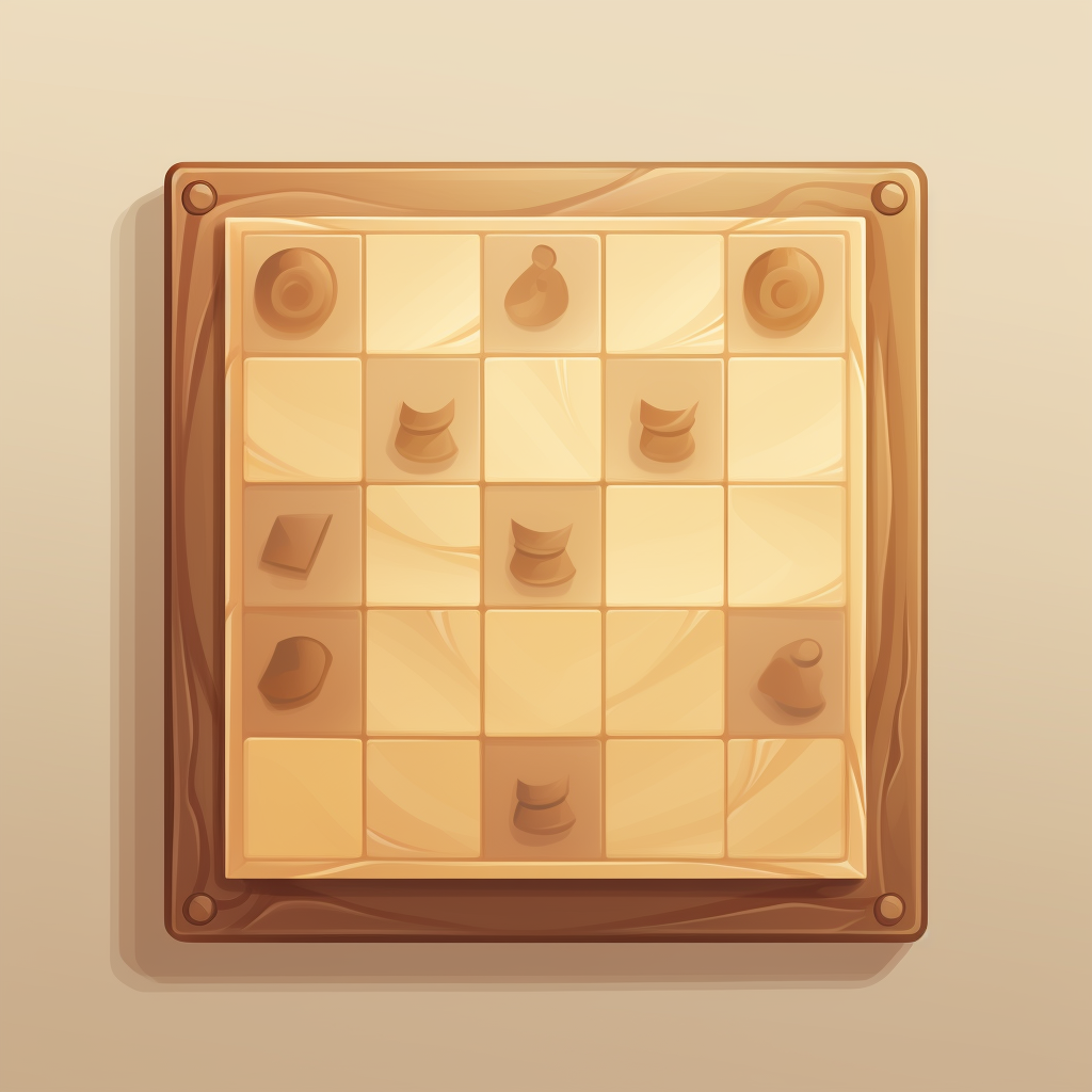 High-resolution vector of empty Brawlstars chess board