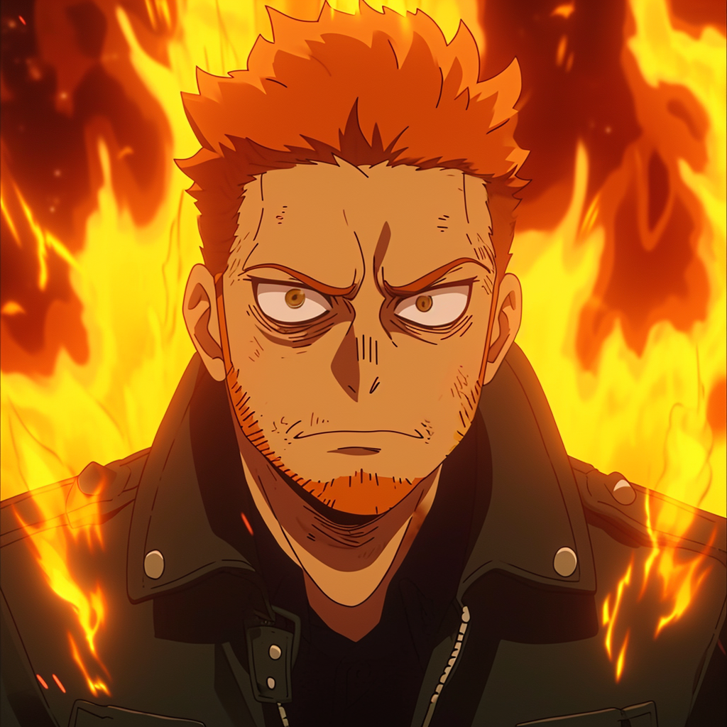 Endeavor Fire Eyebrows Retro Animation