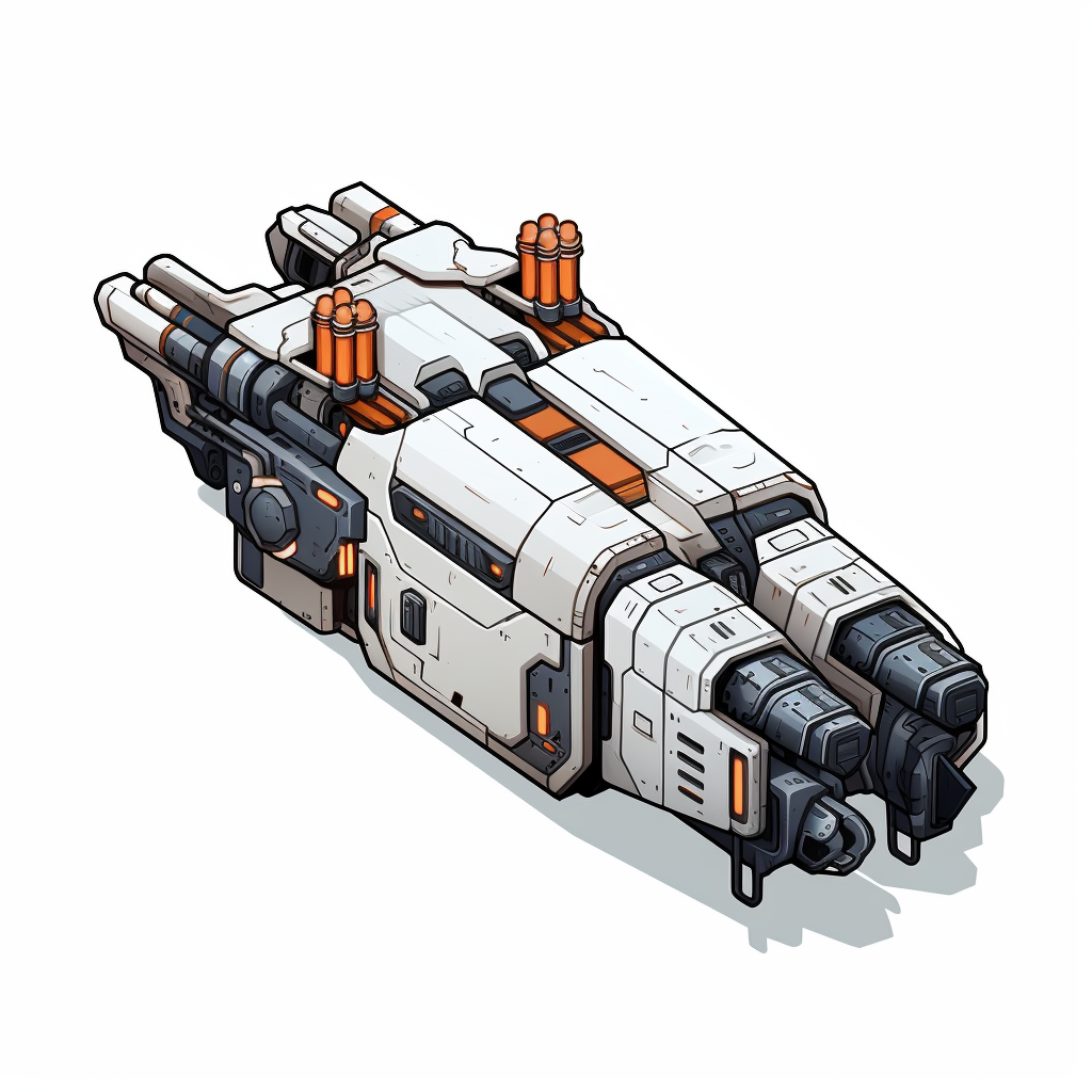 Pixelart enemy spaceship resembling rabbits in-game texture