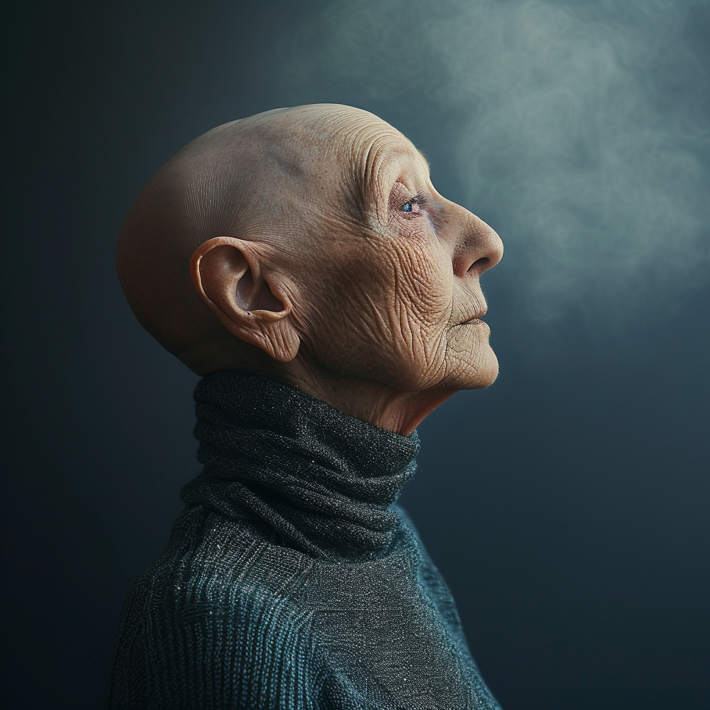 Engaging Head and Neck Cancer Advertising Image