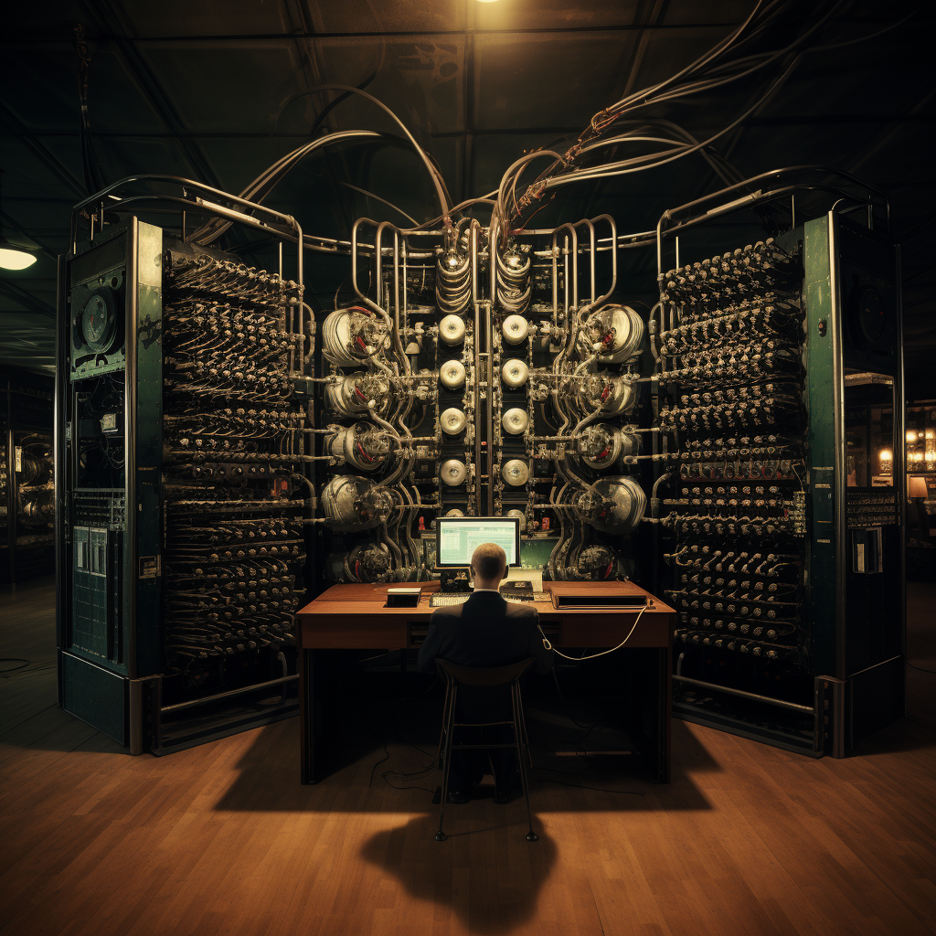 ENIAC Computer Realistic Photo Quality