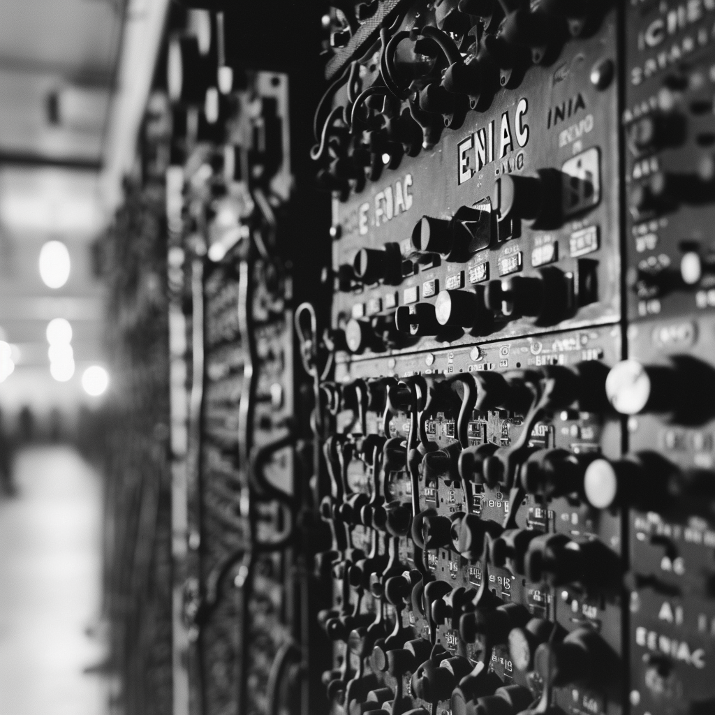 ENIAC AI  white background portrait photo