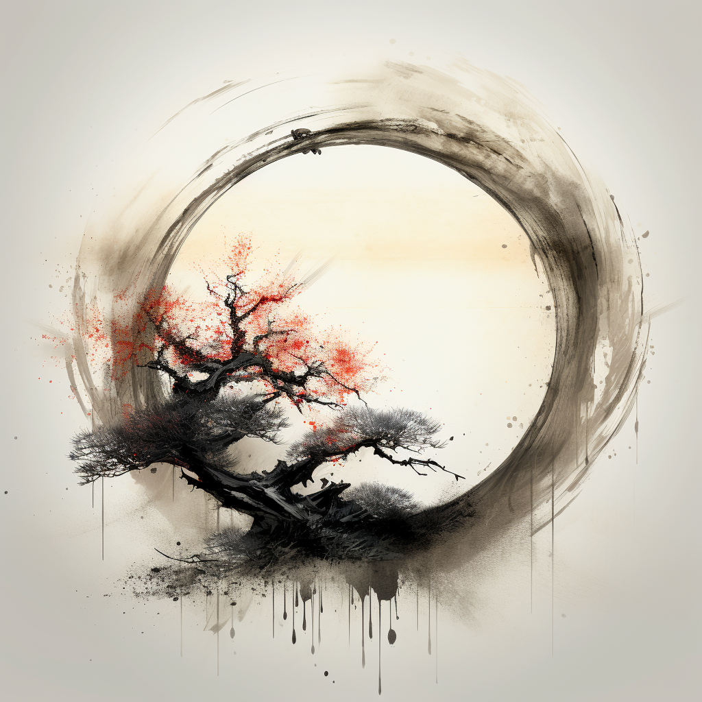 Enso Zen Circle symbolizes perfection and enlightenment