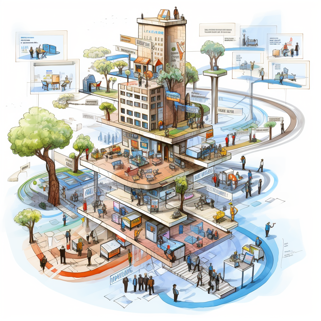 Organization implementing enterprise architecture diagram