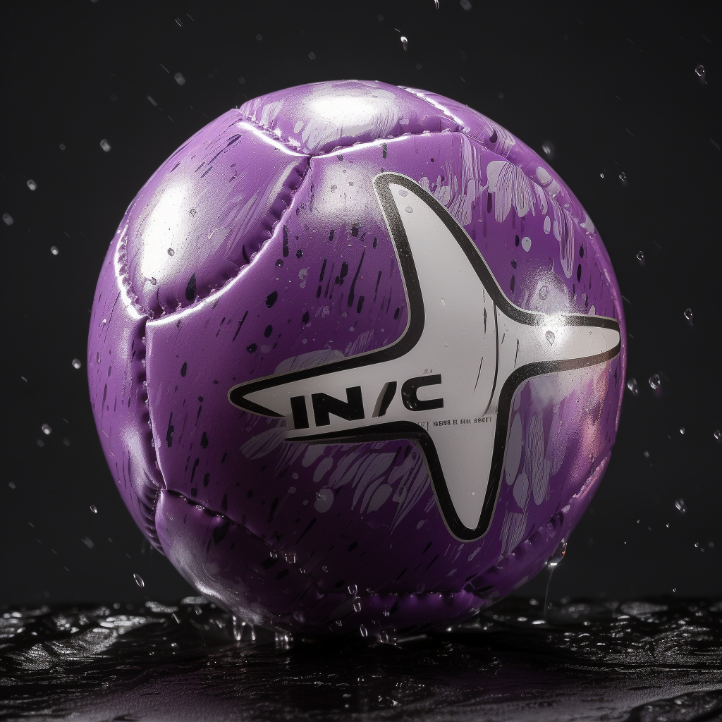 Nike soccer ball with wet look