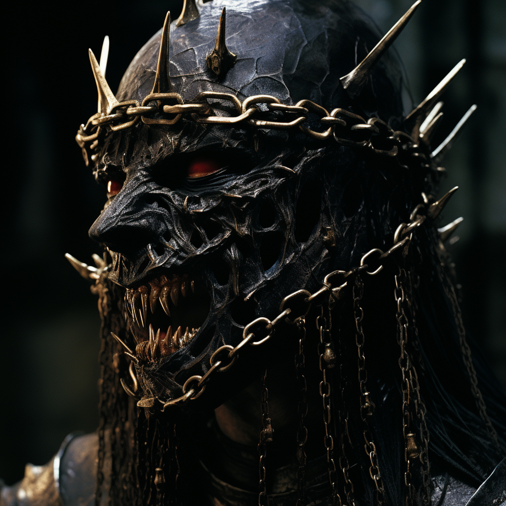 Mouth character with spiked crown at Black Gate