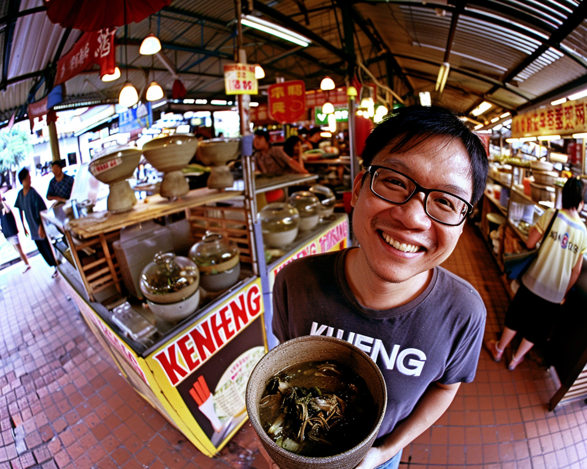 Jet Li Kangkong Stall Shot