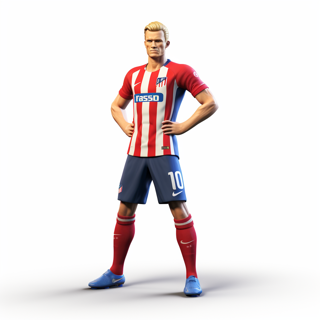 Erling Haaland in Atletico Madrid Kit Avatar