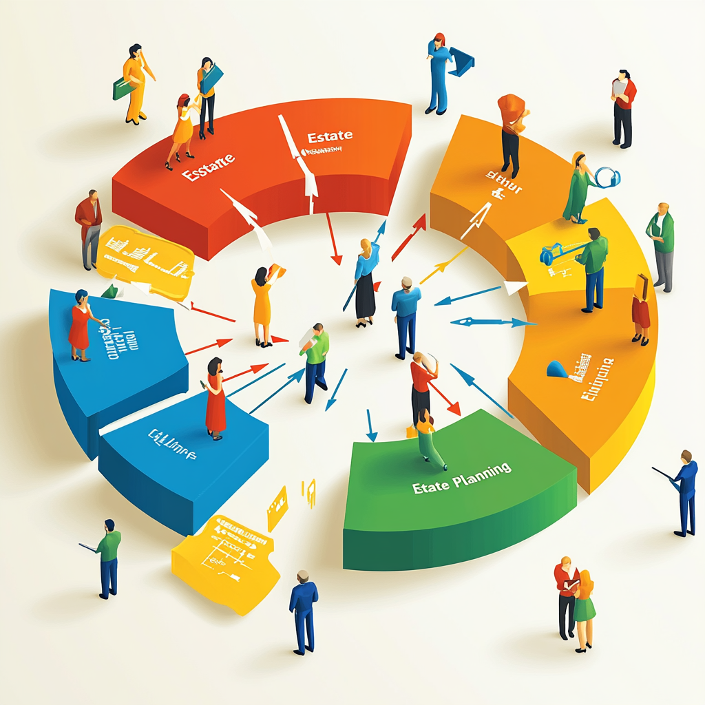 Estate Planning Process Flow Infographic