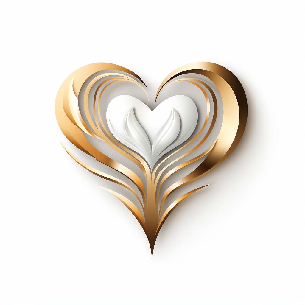 Luxury logo with Eternal Baecation heart