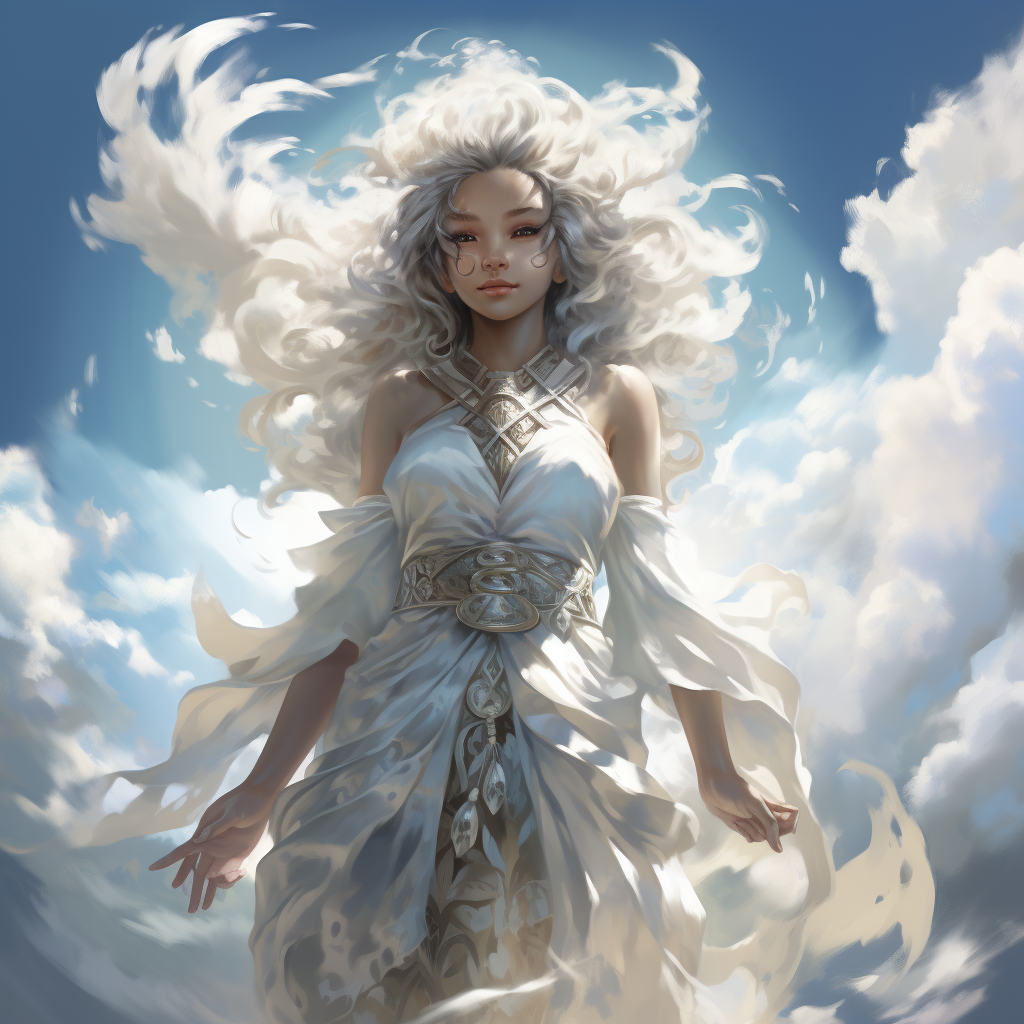 Funny Ethereal Cloud Being Concept Art