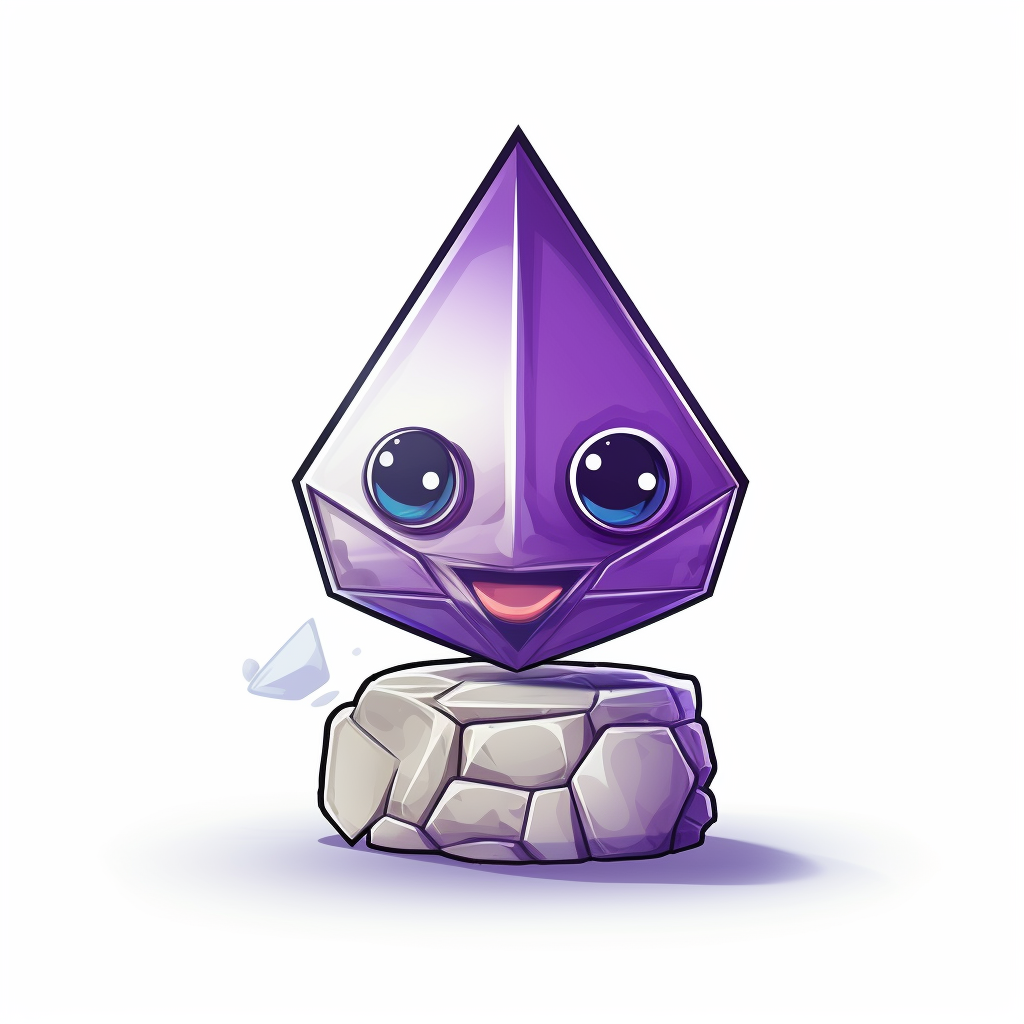 Cartoony Ethereum user spent badge