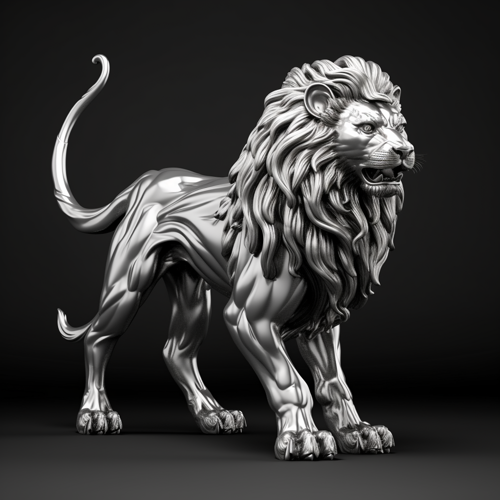 3D model of Ethiopian lion