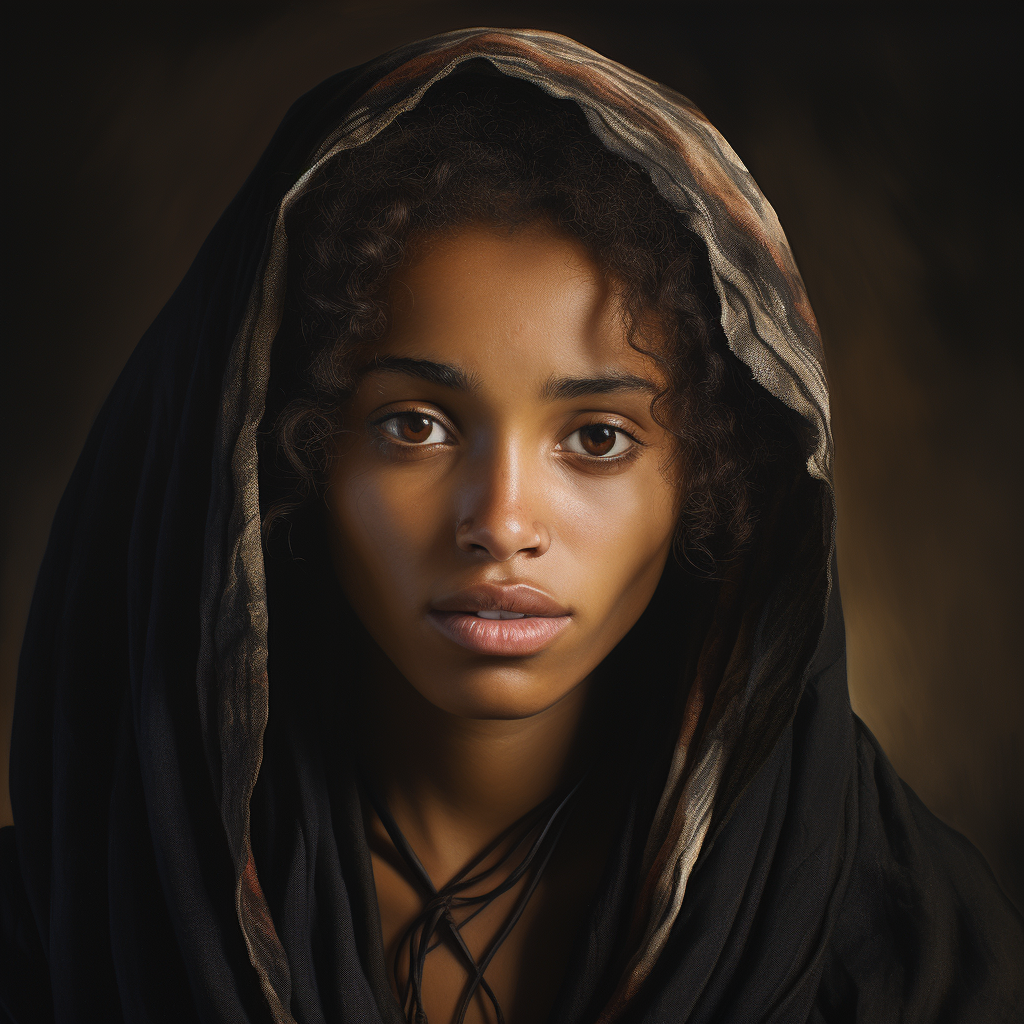 Beautiful Ethiopian Angle Face