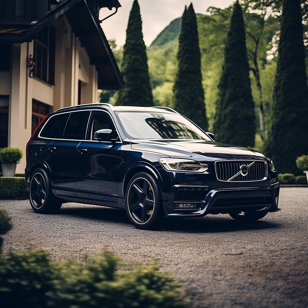 Dark Blue European Luxury SUV