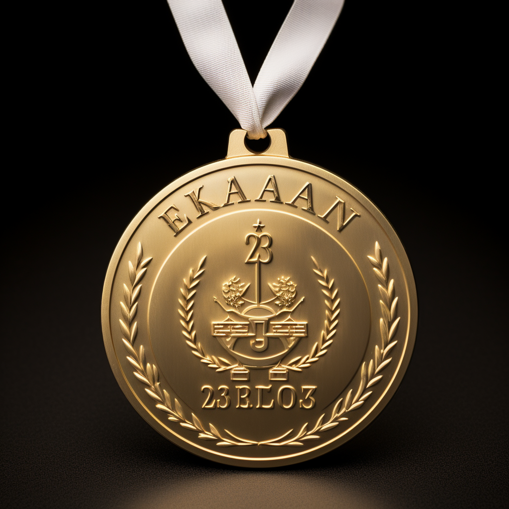 Golden European Champion 2023 medal