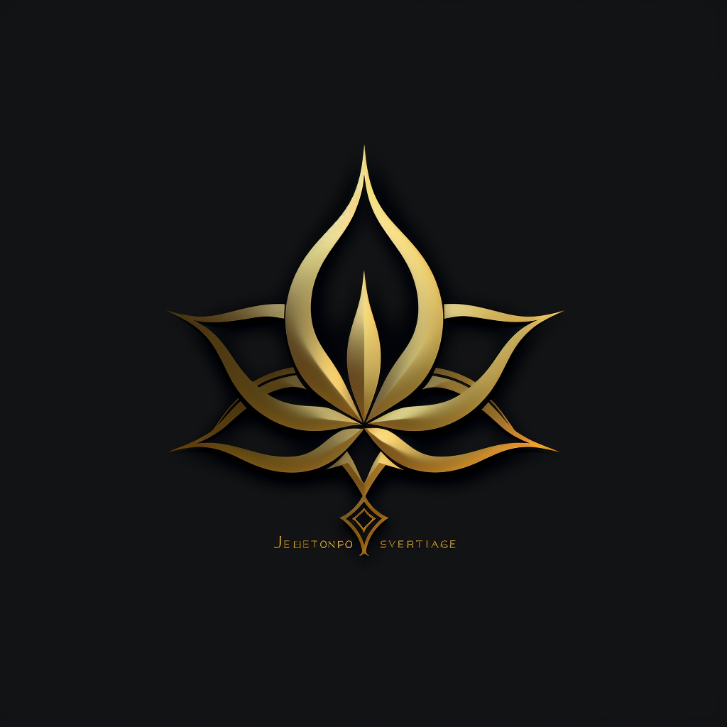 Creative black and gold event organizer logo