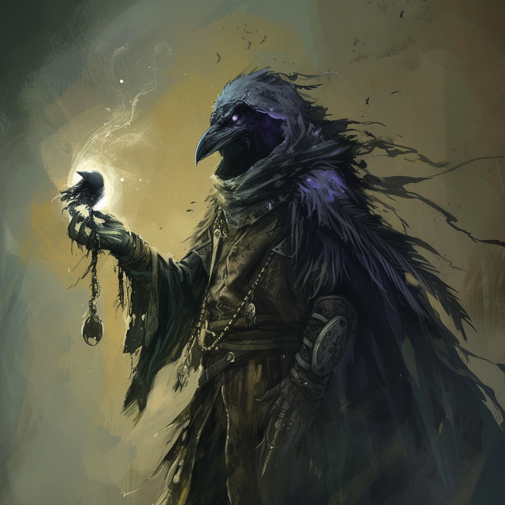 Evil Kenku Wizard Fantasy Art