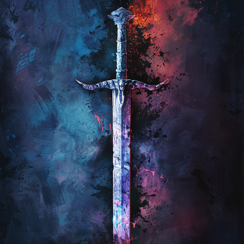 Evil Sword Fantasy Stylized Art