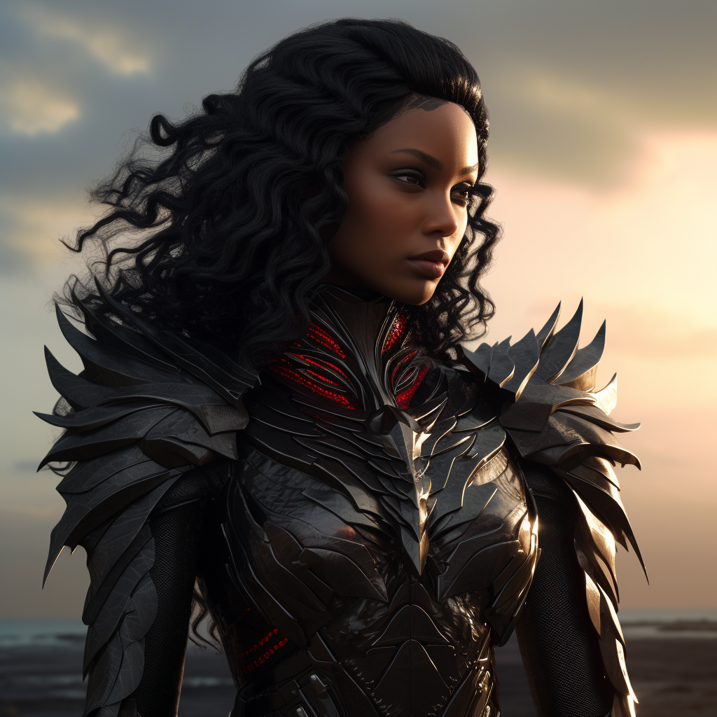 Evil Dark Fantasy Female Armor