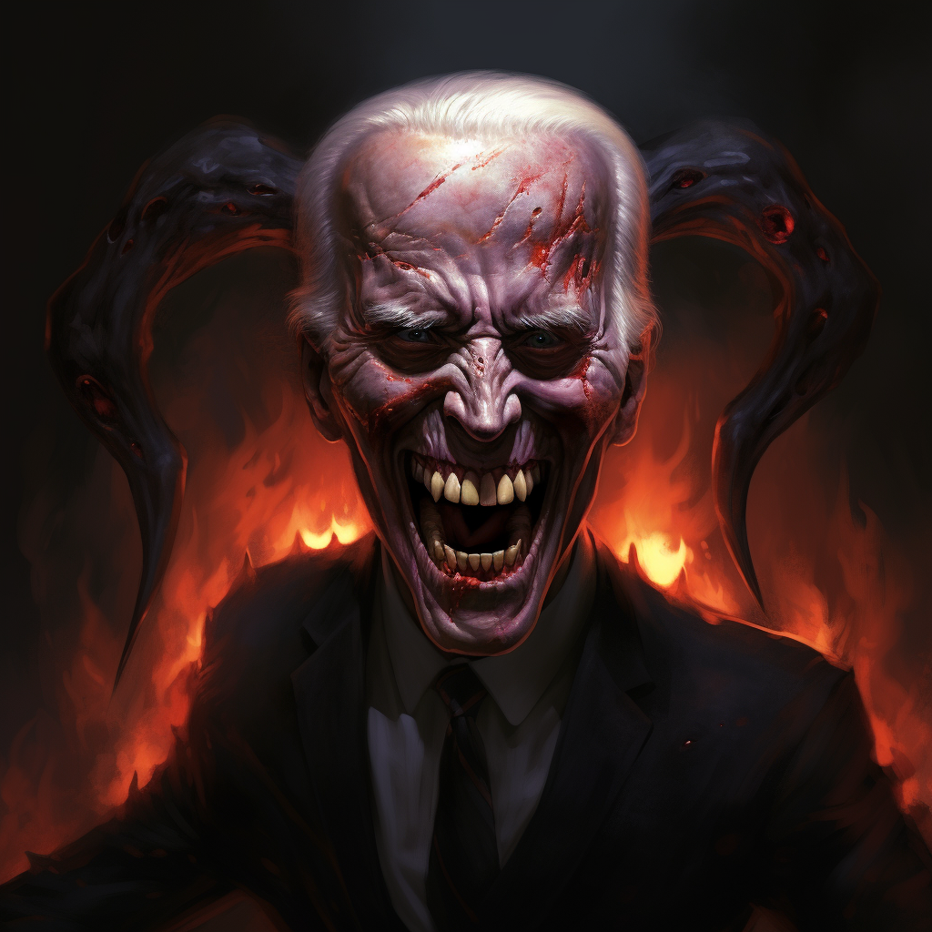 Evil Joe Biden on the campaign trail