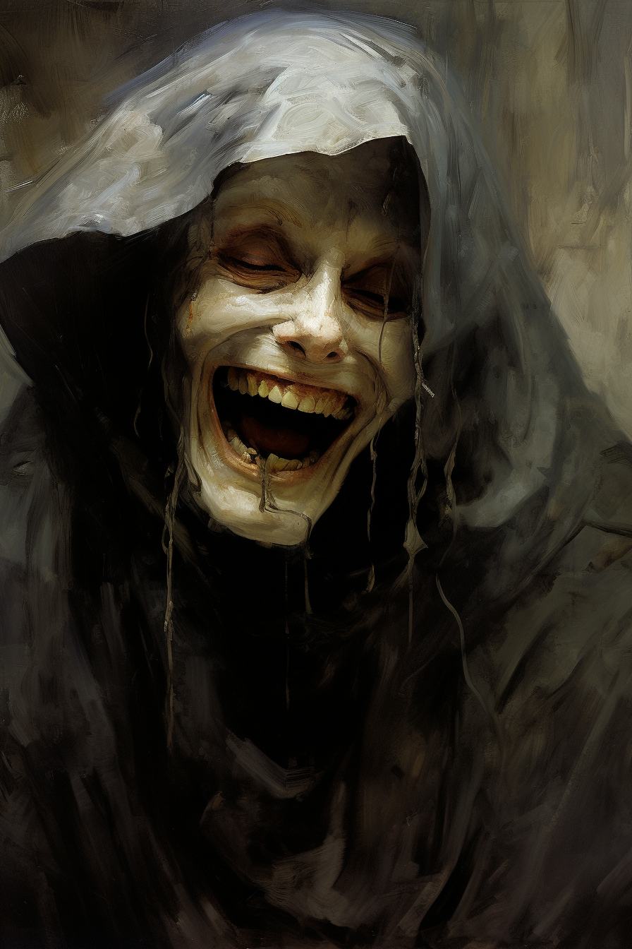 Evil Smiling Mythological Woman