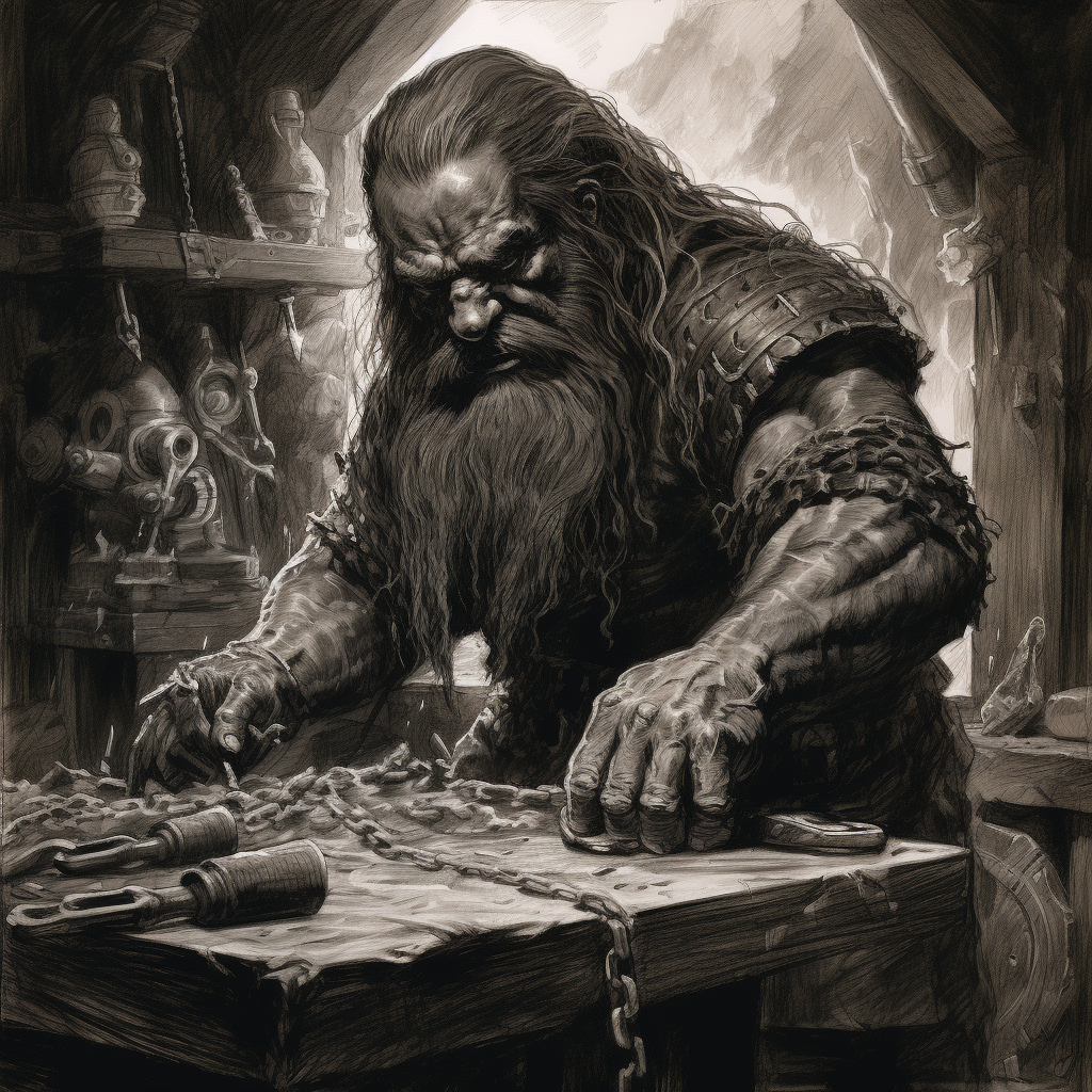 Evil transformation of dwarven woodworker